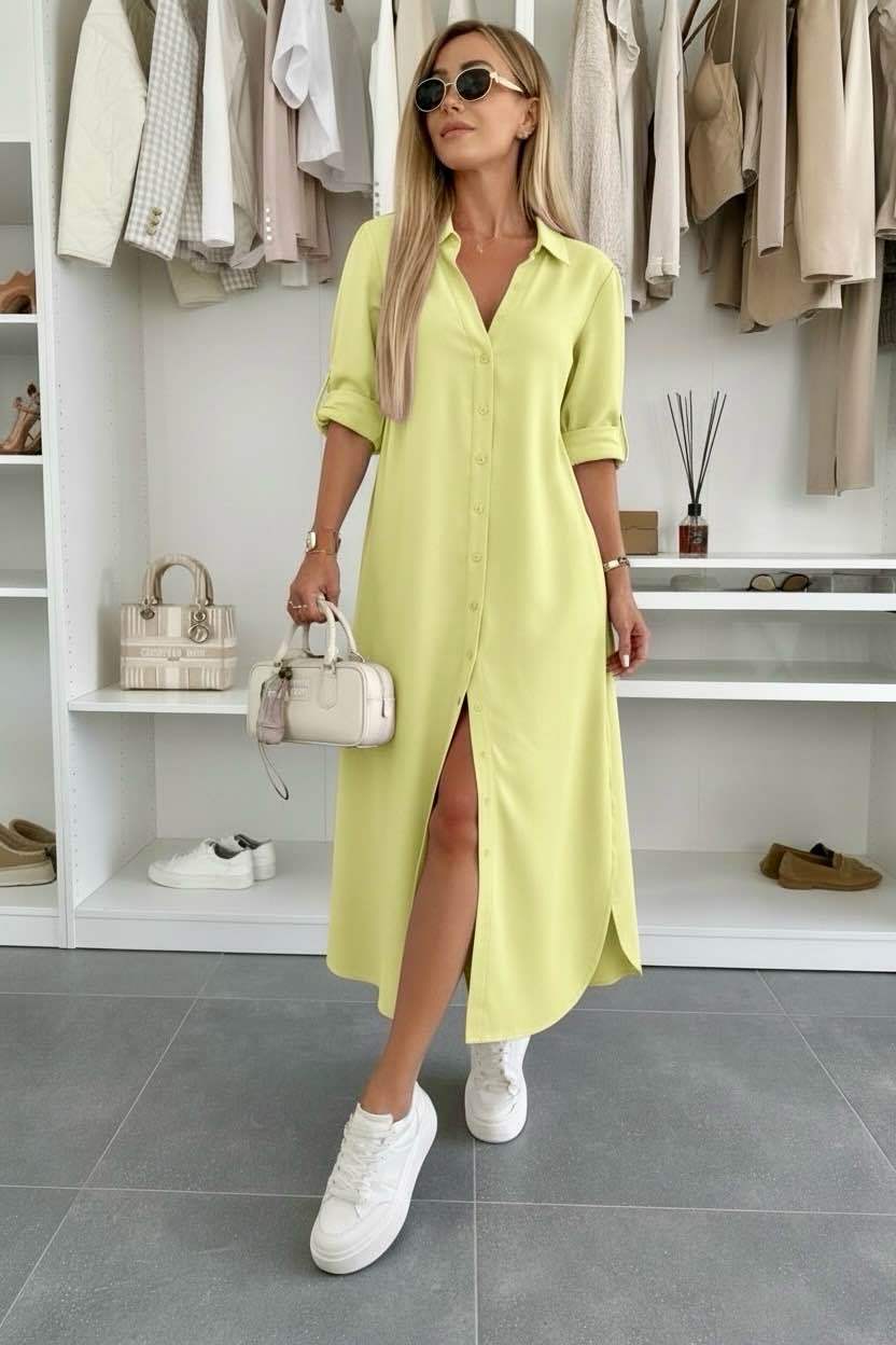 Yanira | Vestido Camisa Oversize