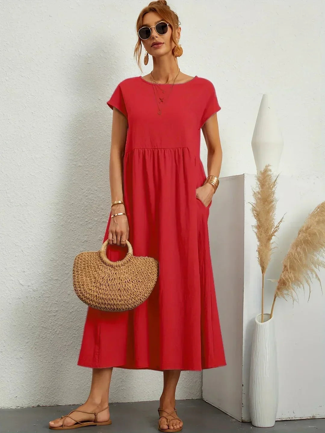 Gabriela | Vestido midi fluido atemporal