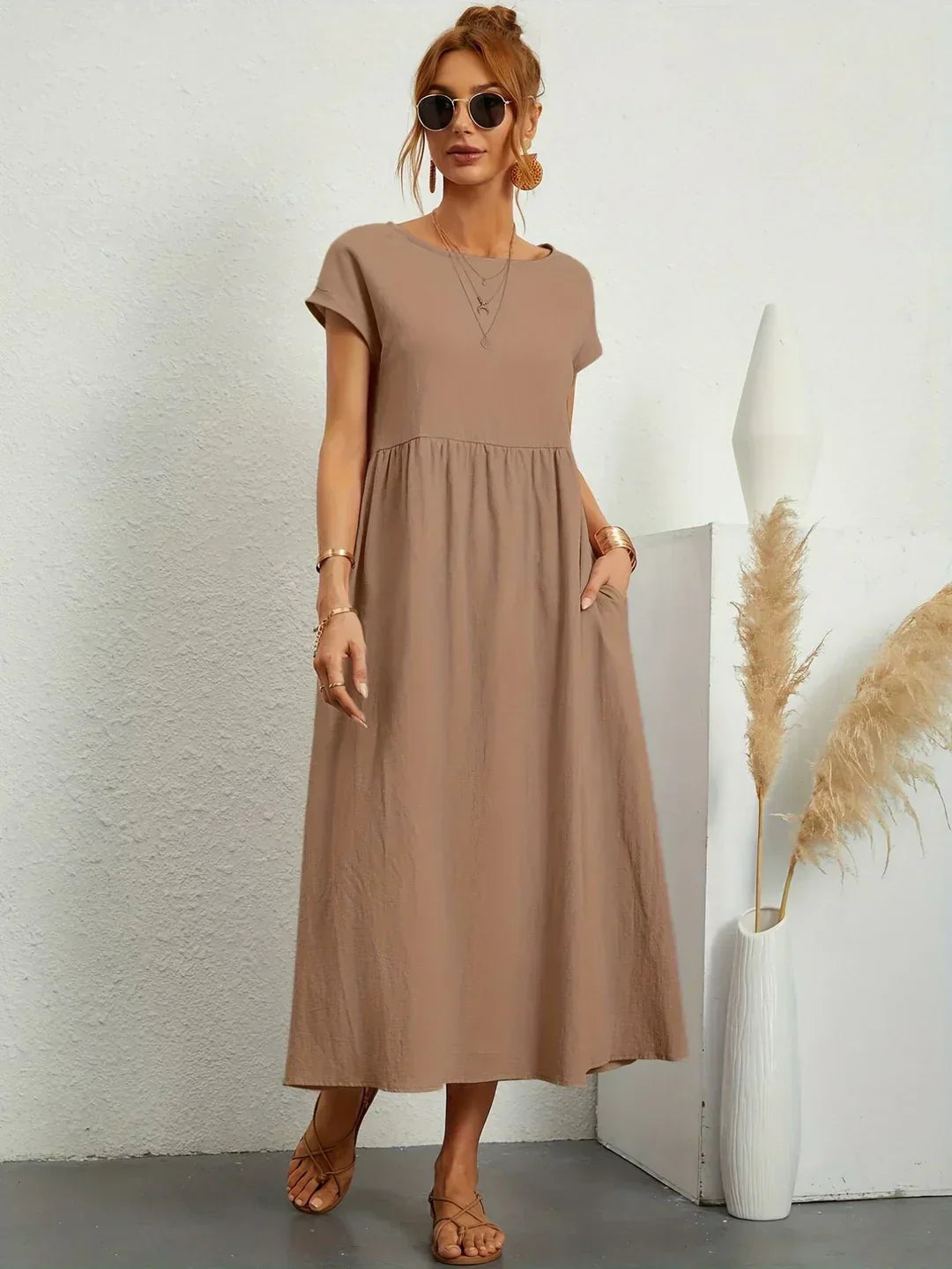 Gabriela | Vestido midi fluido atemporal