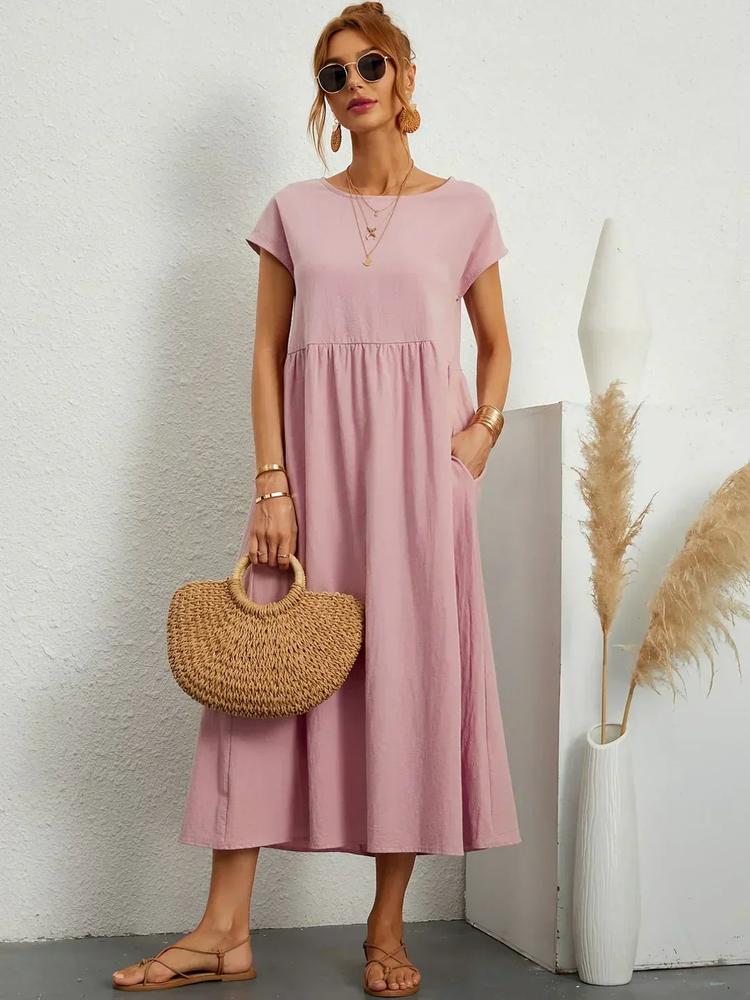 Gabriela | Vestido midi fluido atemporal