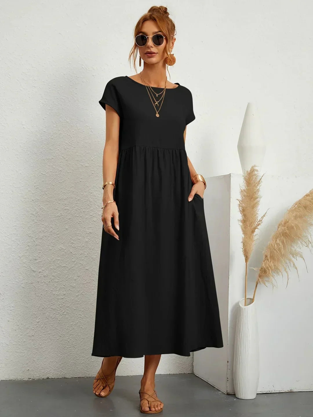 Gabriela | Vestido midi fluido atemporal
