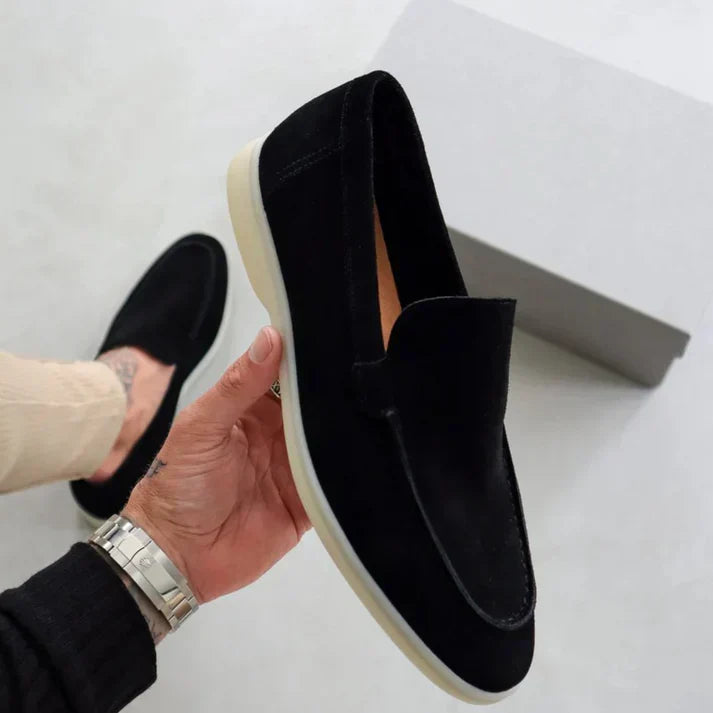 Agustín | Mocasín Elegante de Ante Hombre