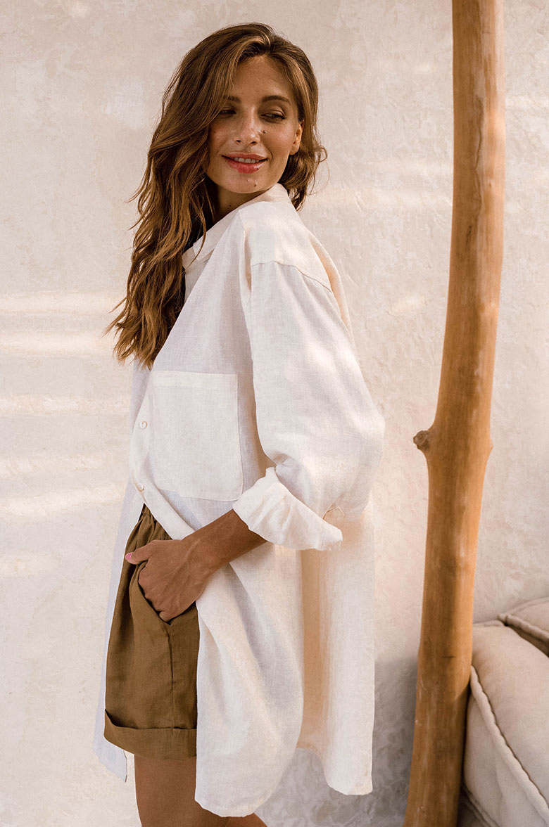 Alina | Shirt Dress de verano - Coconut