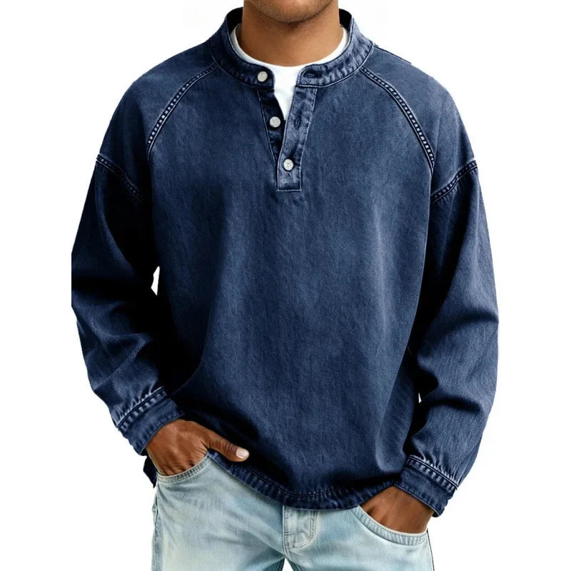 Diego | Camisa Henley vintage
