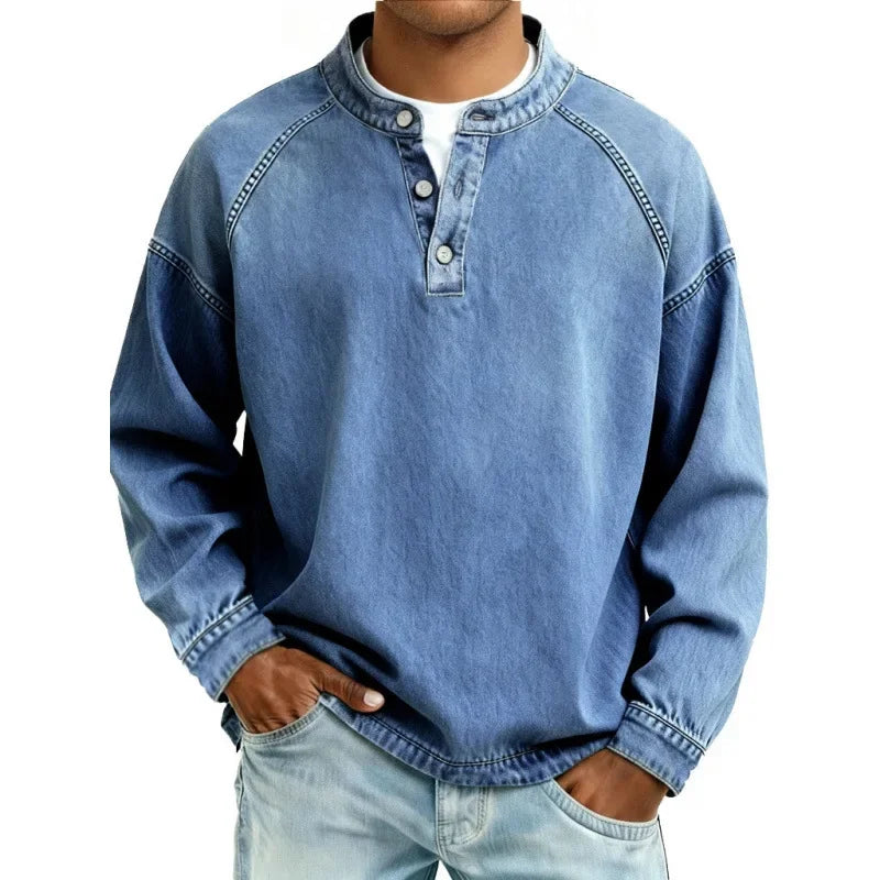 Diego | Camisa Henley vintage