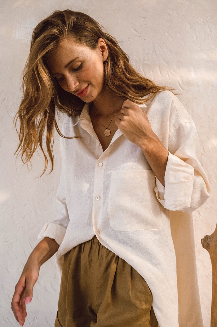 Alina | Shirt Dress de verano - Coconut