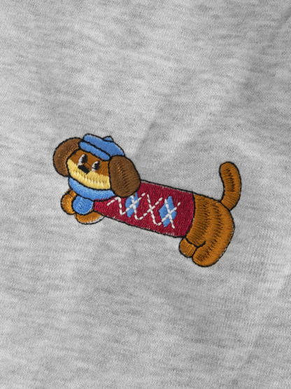 Carol | Pantalones de chándal barrel con perritos bordados