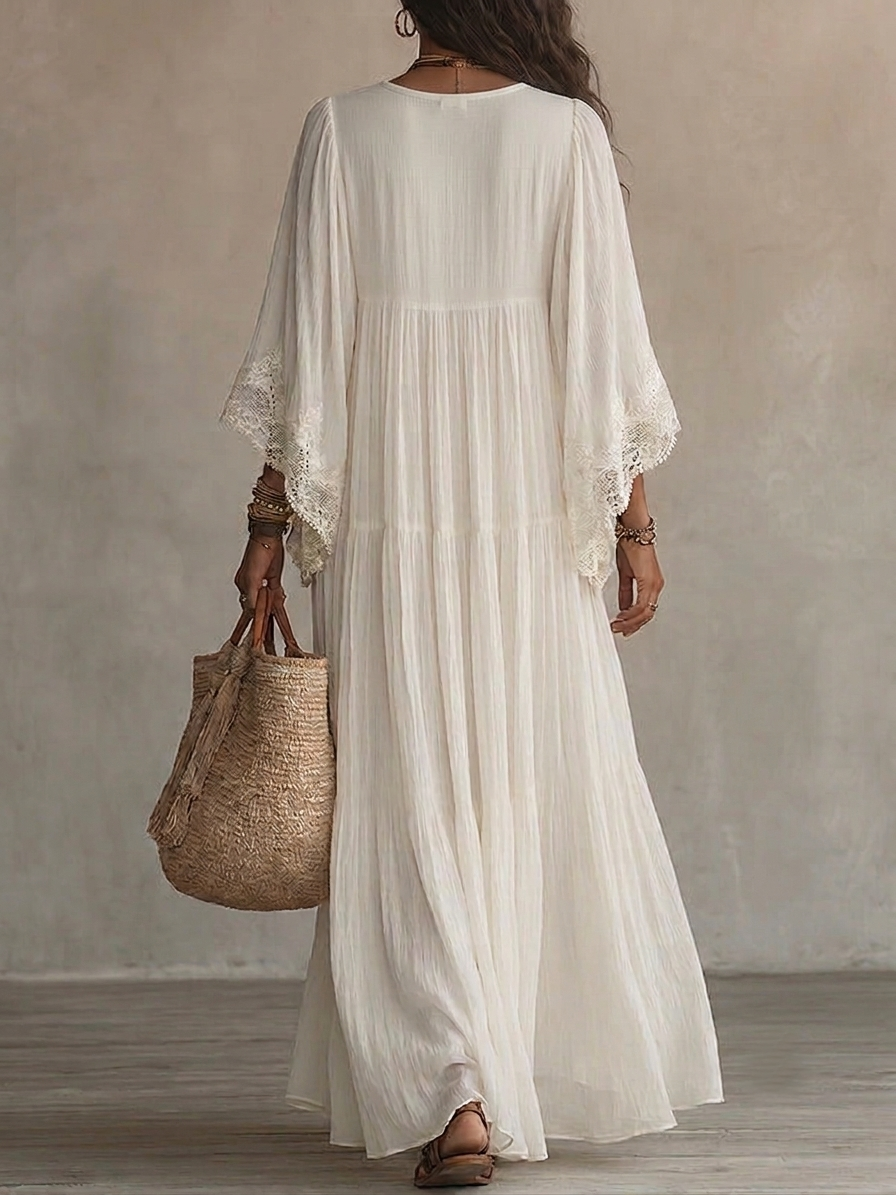 Carla | Vestido Elegante con mangas de murciélago