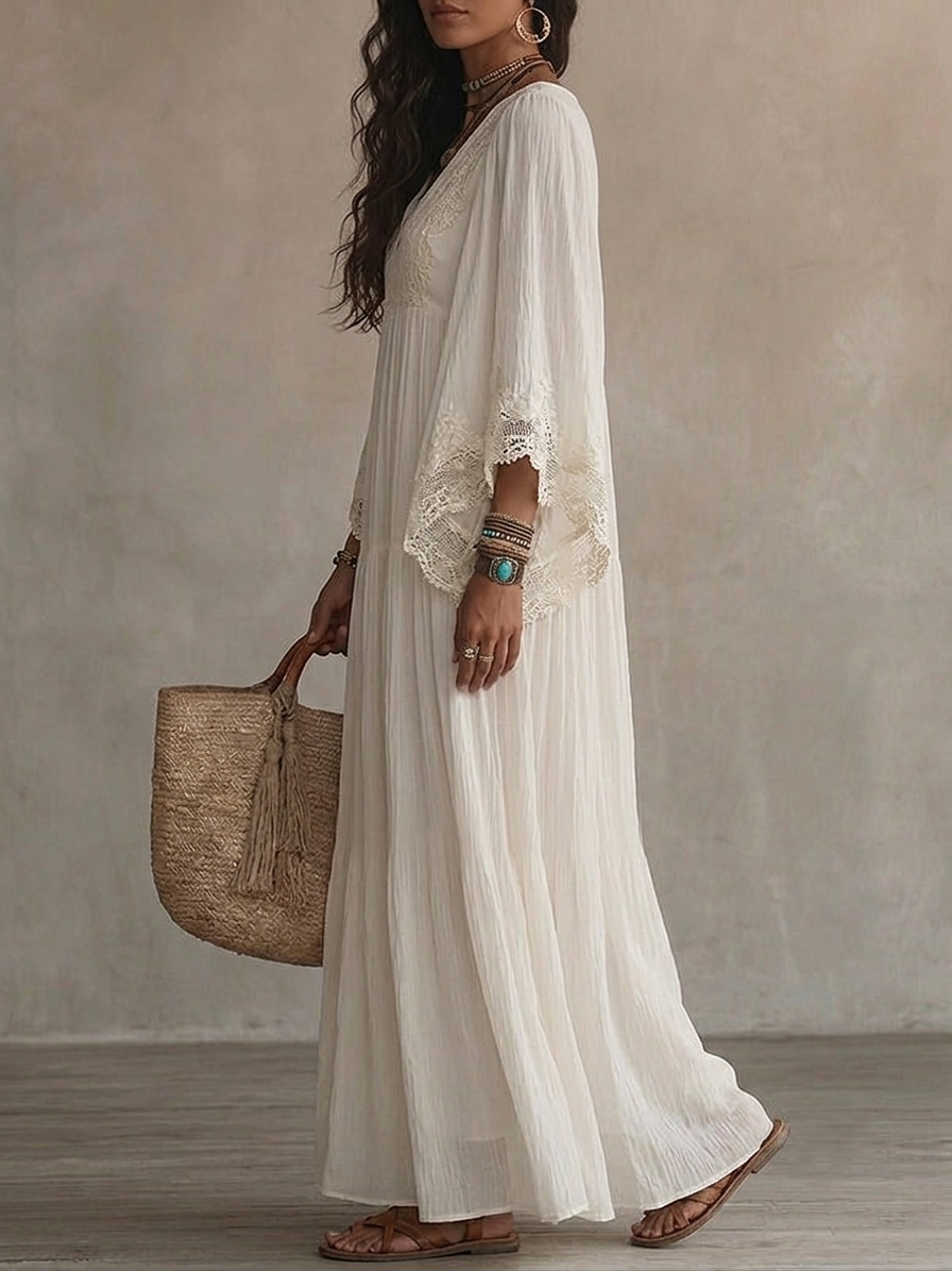 Carla | Vestido Elegante con mangas de murciélago