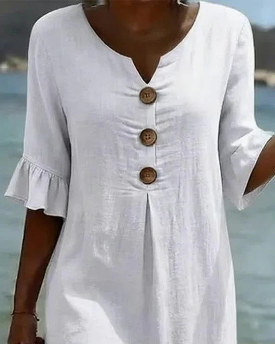 Clara | Vestido Ligero con Manga Abullonada