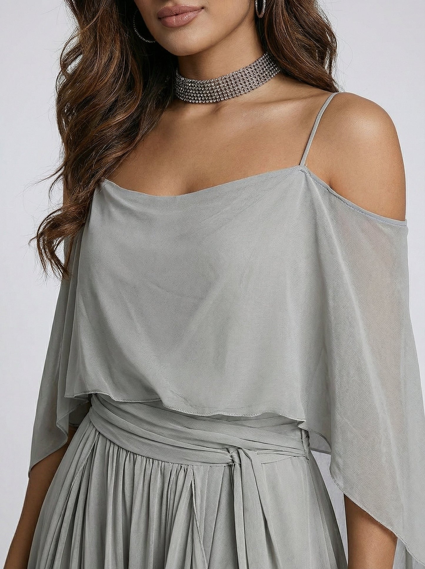 Isabela | Set Fluido Plateado