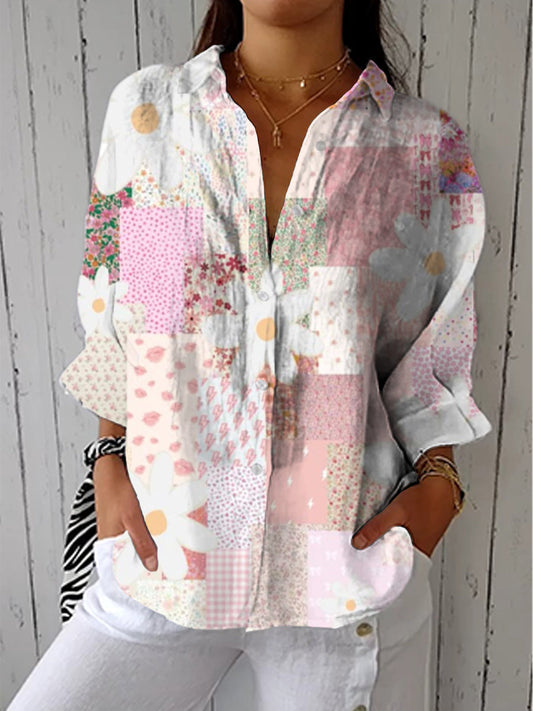 Montse | Blusa Patchwork Margarita Multicolor
