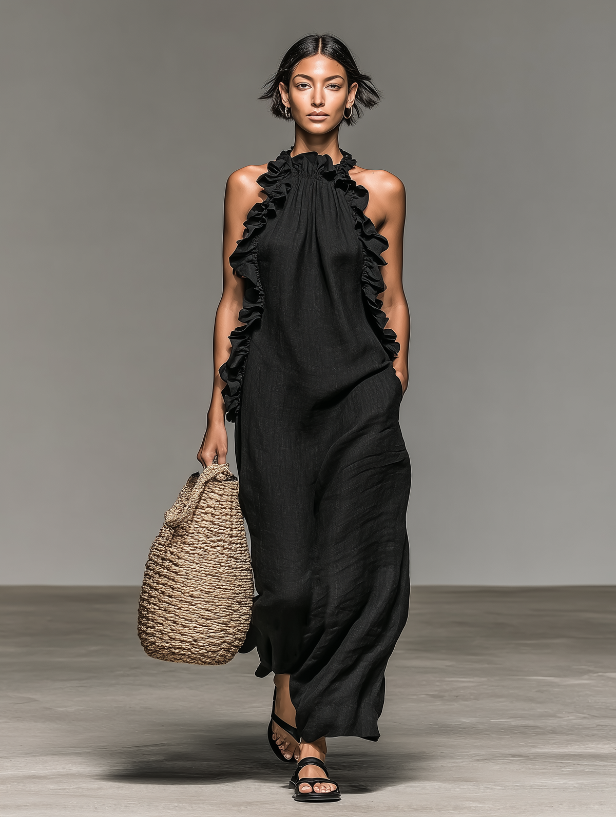 Lucía | Vestido Maxi con Volantes