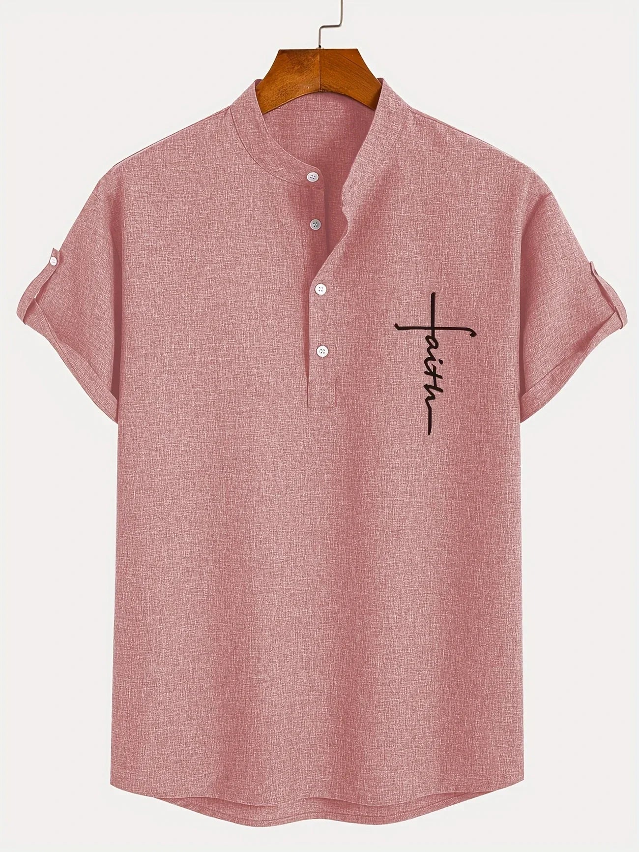 Jesús | Camisa Elegante Cuello Mao
