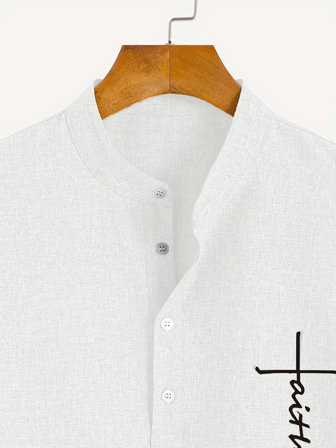 Jesús | Camisa Elegante Cuello Mao