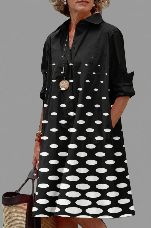 Catalina | Vestido Midi Blanco y Negro