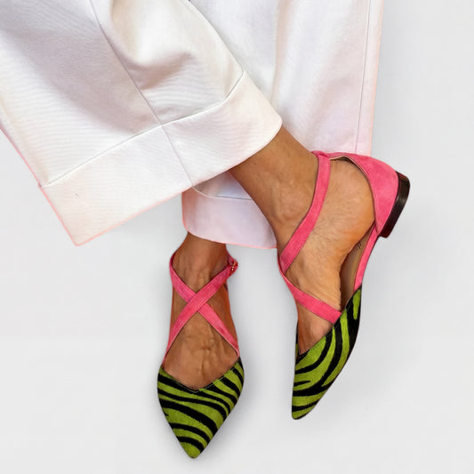 África | Bailarinas Zebra Fucsia