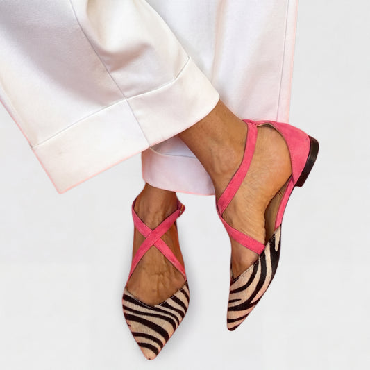 África | Bailarinas Zebra Fucsia