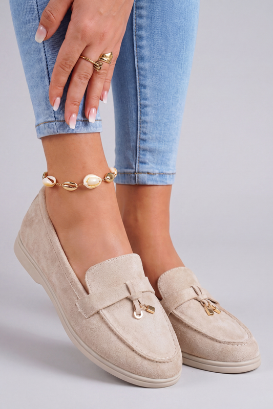Chloe | Mocasines Loafers Beige