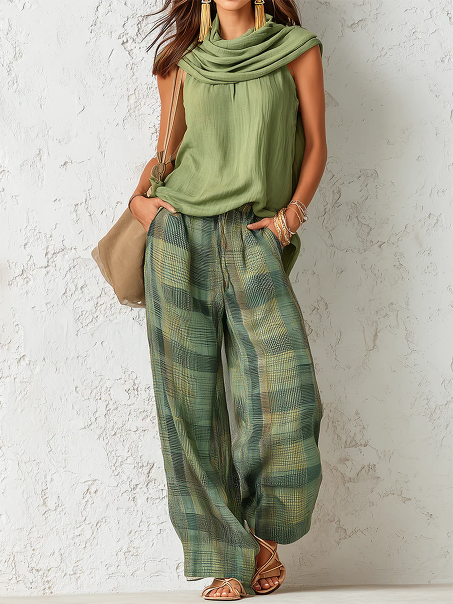 Adriana | Conjunto Elegante de Pantalón Ancho
