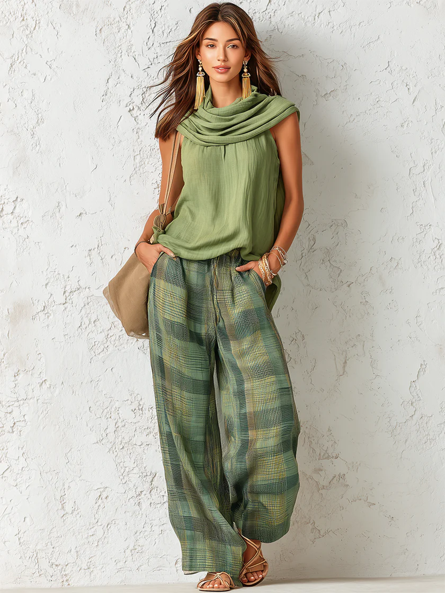 Adriana | Conjunto Elegante de Pantalón Ancho