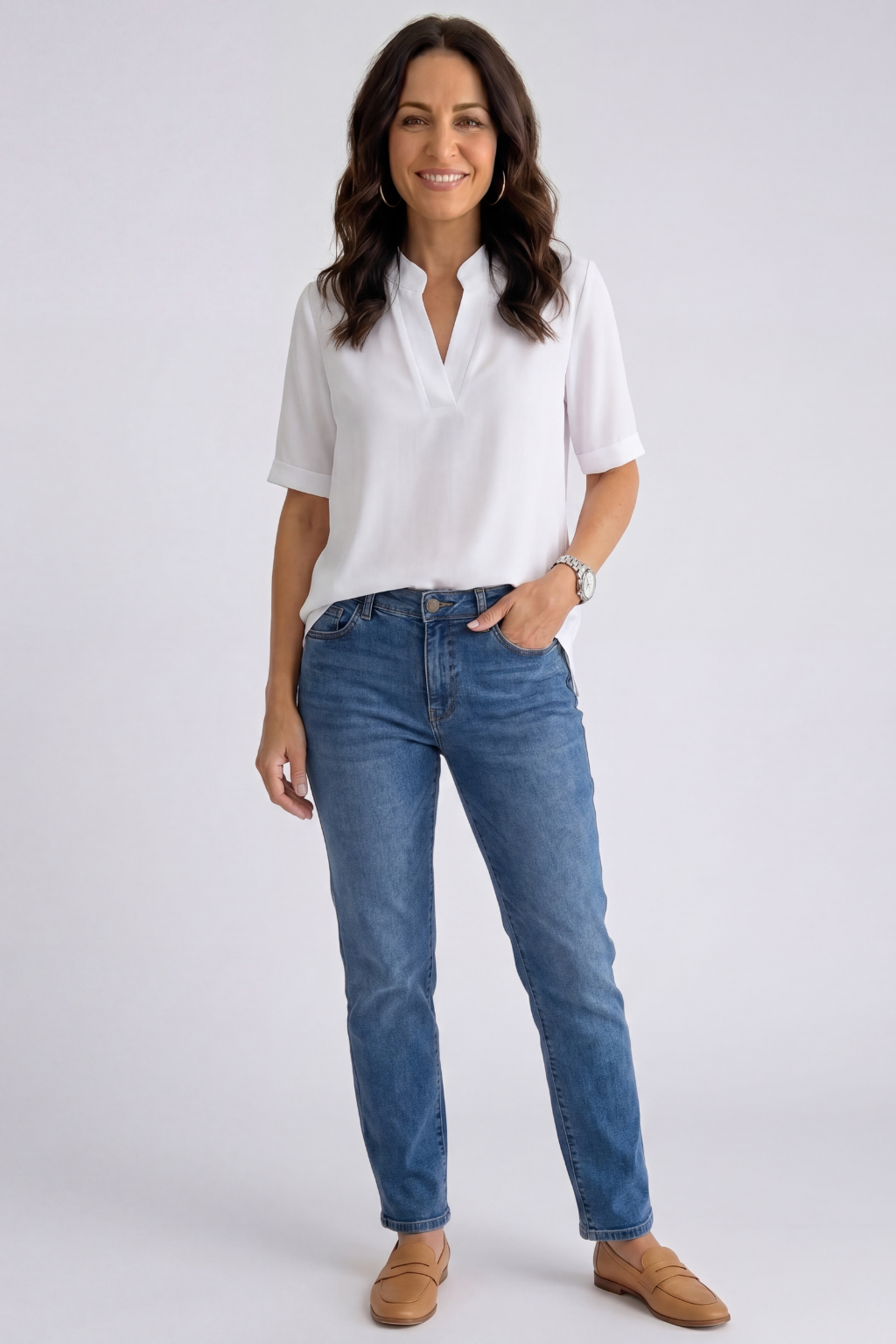 Paula | Camisa de manga corta holgada