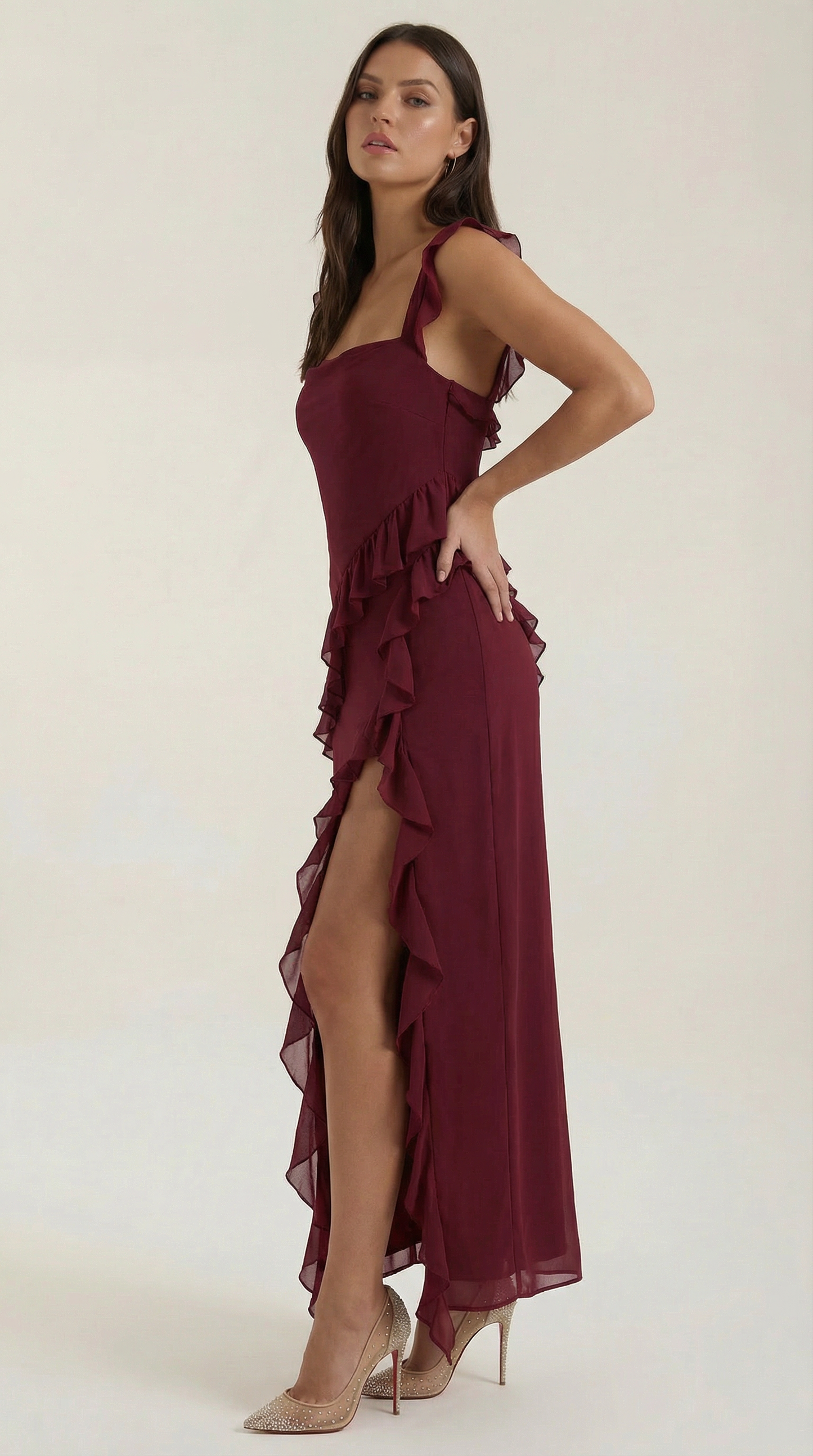 Mila | Vestido Maxi con Volantes