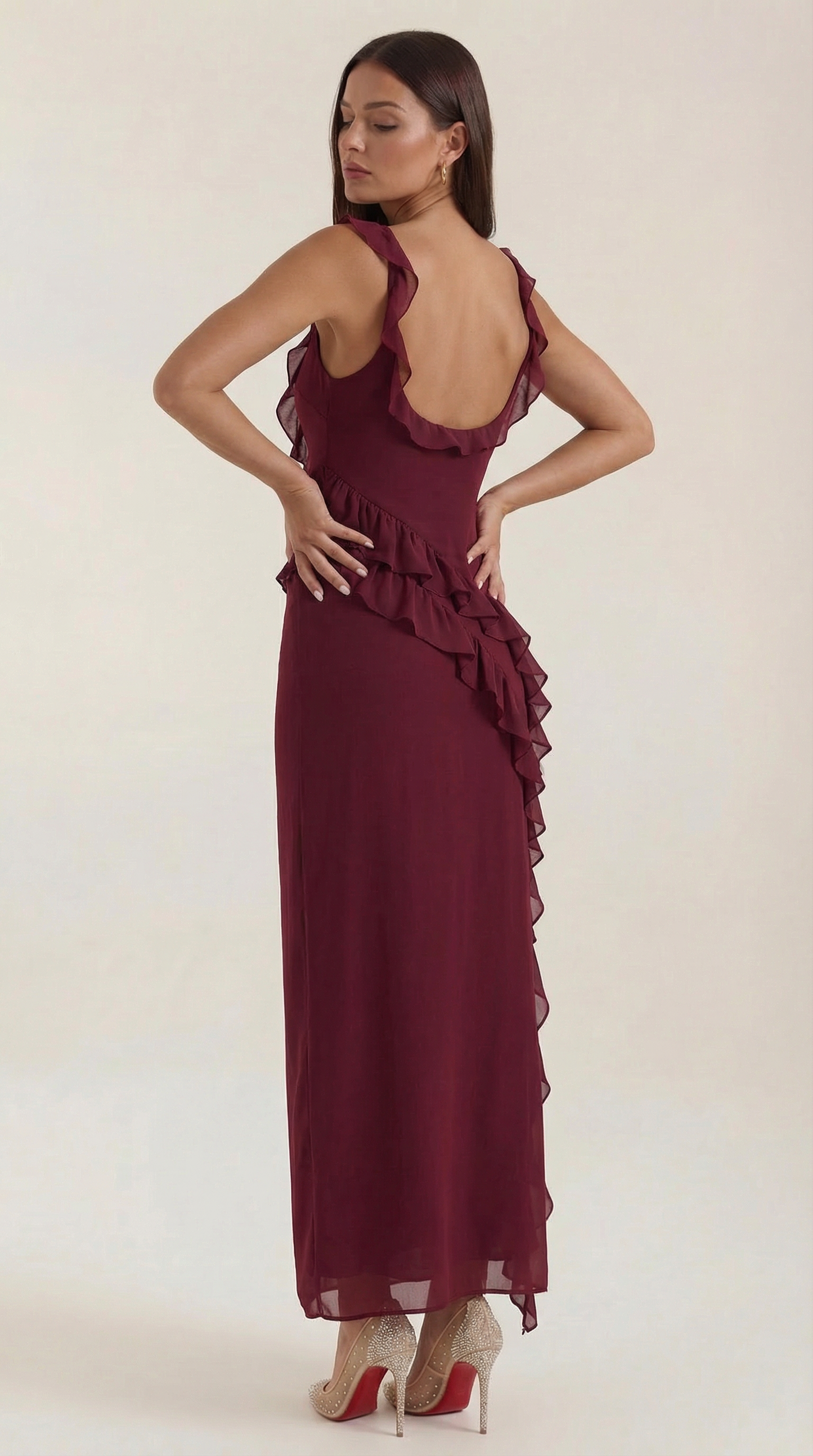 Mila | Vestido Maxi con Volantes