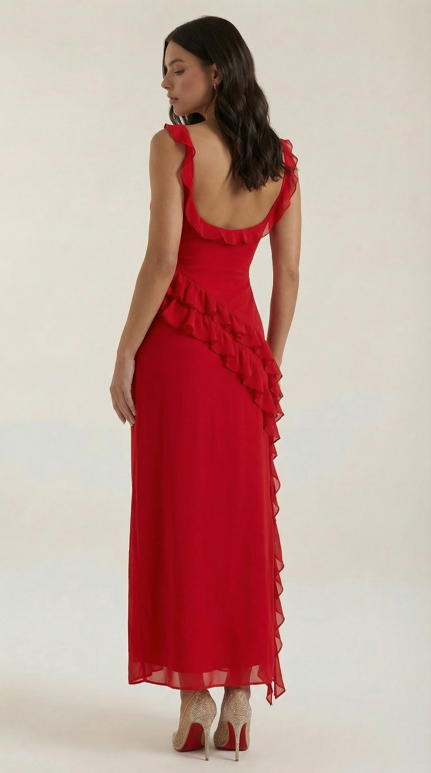 Mila | Vestido Maxi con Volantes