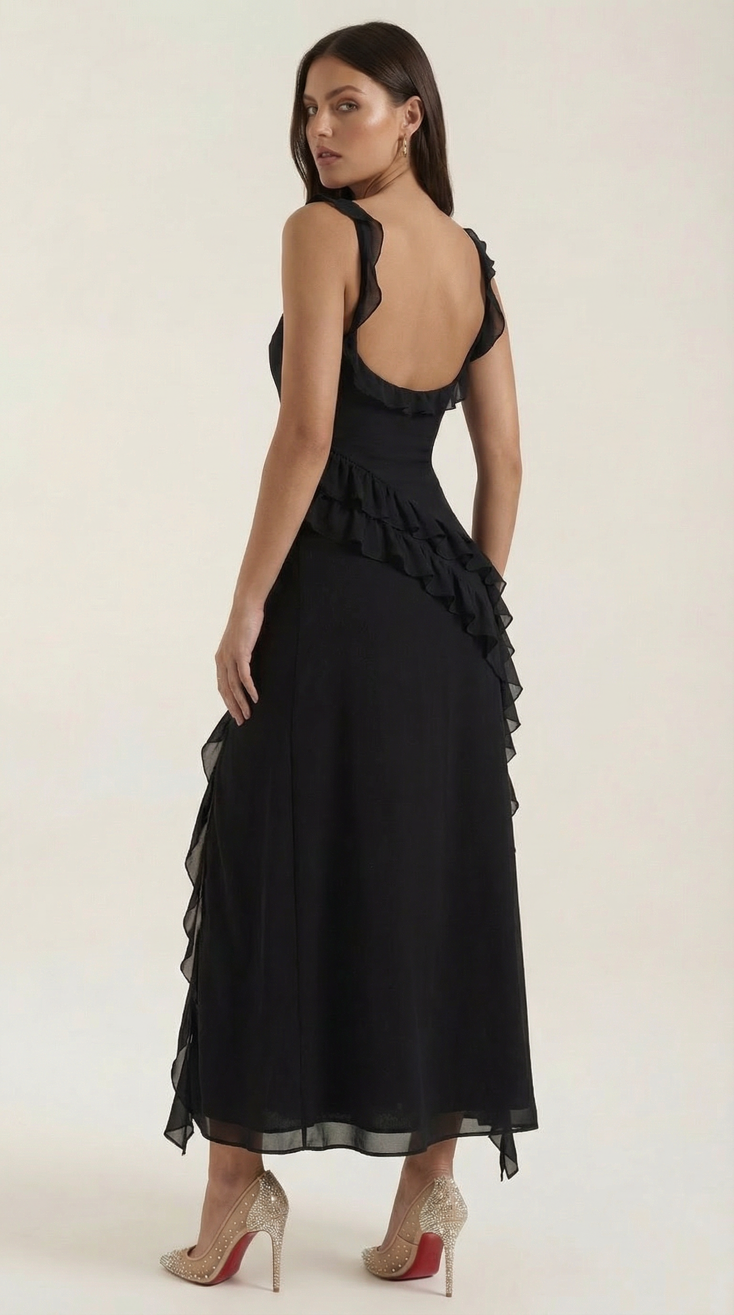 Mila | Vestido Maxi con Volantes