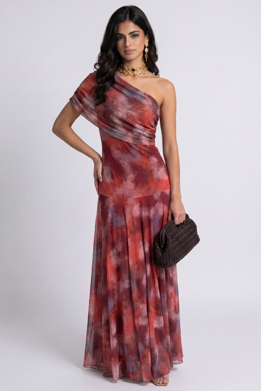 Sevilla | Maxi Dress Estampado Rojo