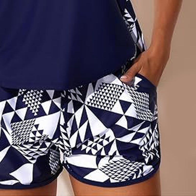 Silvia | Tankini con Short Estampado