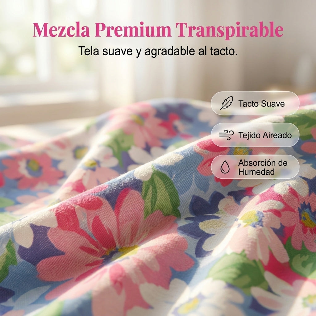 Encarnita | Pantalón Floral de Corte Relajado